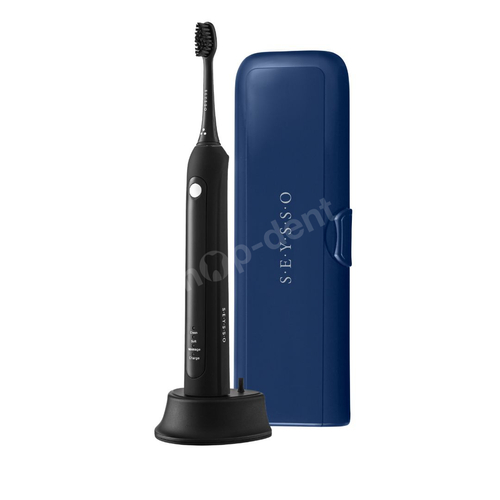SEYSSO zestaw szczoteczka soniczna SEYSSO Basic BLACK + etui SEYSSO Planet NeptunX