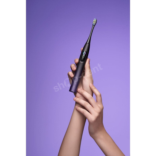 Oclean X Pro Fioletowa szczoteczka soniczna z kolorowym ekranem dotykowym i aplikacją