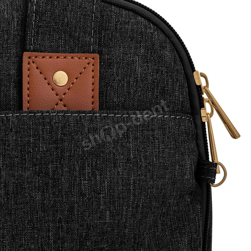 Feelo Mom Backpack Black plecak dla mamy z matą do przewijania do wózka czarny