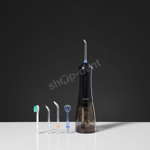 Smilesonic AquaFlow BLACK irygator bezprzewodowy z 5 końcówkami