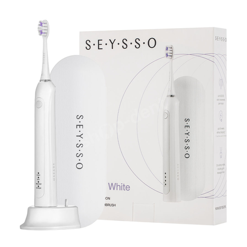 Zestaw SEYSSO Basic White Szczoteczka soniczna z etui podróżnym i pasta Oxygen