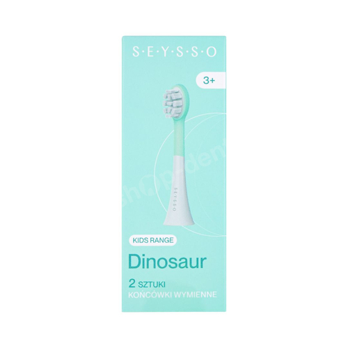 SEYSSO Kids Dinosaur Końcówki wymienne do szczoteczki dla dzieci 2 sztuki