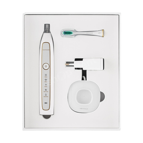 Zestaw SEYSSO Gold White SC szczoteczka soniczna biała i pasta Advanced Whitening