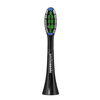 Końcówki Smilesonic Shiny White Black do szczoteczki sonicznej czarne – 2 sztuki