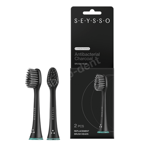 SEYSSO Carbon Antibacterial SE0102 2 szt. Końcówki do szczoteczki sonicznej