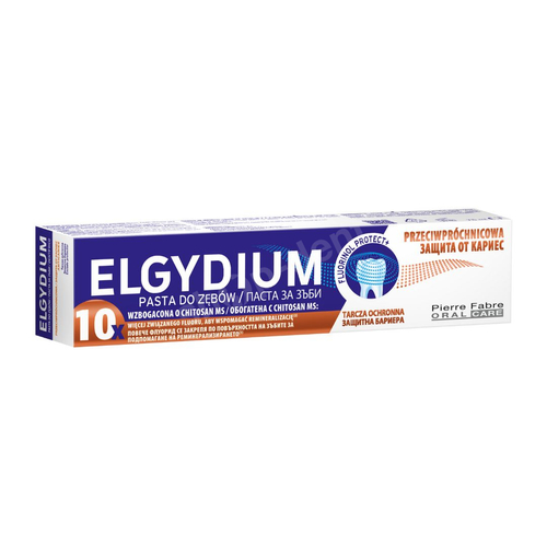 ELGYDIUM Przeciwpróchnicowa pasta do zębów z kompleksem Fluorinol Protect+ 75 ml