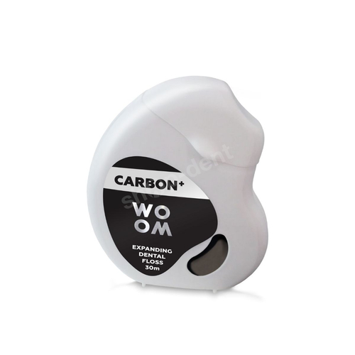 WOOM Carbon+ Nić dentystyczna pęczniejąca z węglem aktywnym 30m