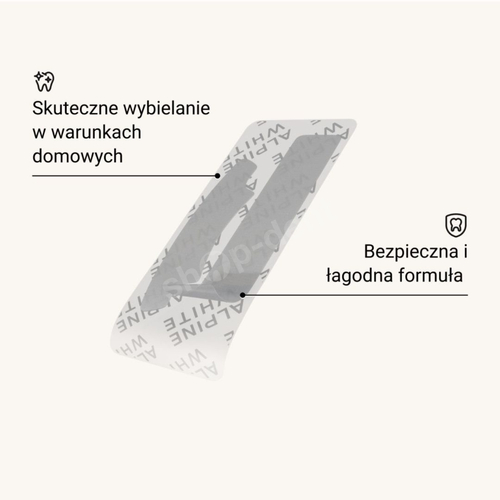 Alpine White Whitening Strips Sensitive Paski wybielające do zębów wrażliwych 14 sztuk
