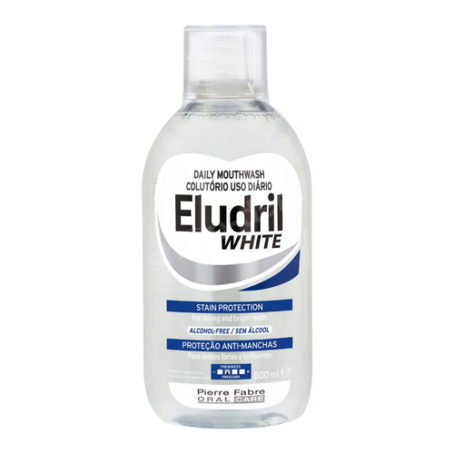 Eludril WHITE płyn do płukania jamy ustnej chroniący przed przebarwieniami 500 ml
