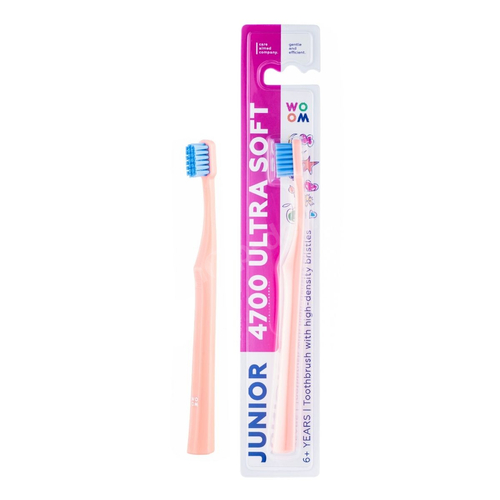 WOOM 4700 JUNIOR Ultra Soft miękka szczoteczka do zębów dla dzieci 6+