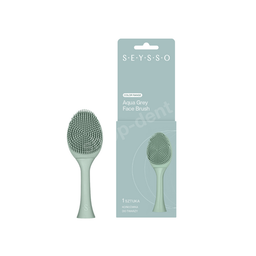 SEYSSO Color Face Brush Aqua Grey końcówka do mycia twarzy do szczoteczki sonicznej 1 sztuka