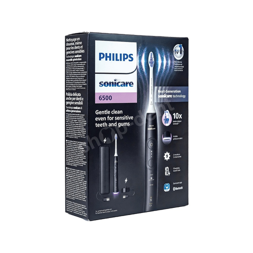 PHILIPS Sonicare 6500 Next Generation Black HX7411/02 Szczoteczka soniczna z etui podróżnym
