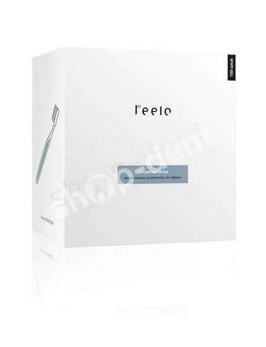 100 sztuk jednorazowych szczoteczek do zębów bez pasty - Feelo Universal Once