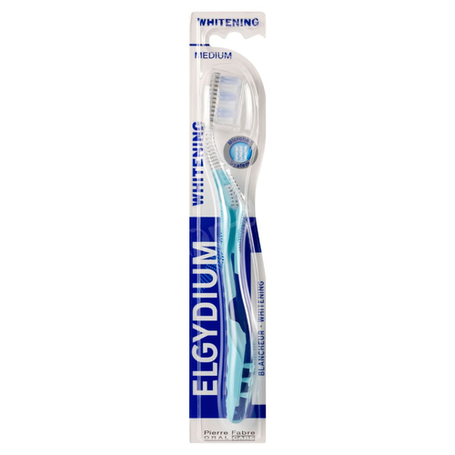 ELGYDIUM Microball Whitening Medium - Średnia wybielająca szczoteczka do zębów
