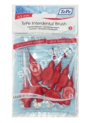 TePe Original - Szczoteczki międzyzębowe 0,5 mm 8szt. (czerwone)