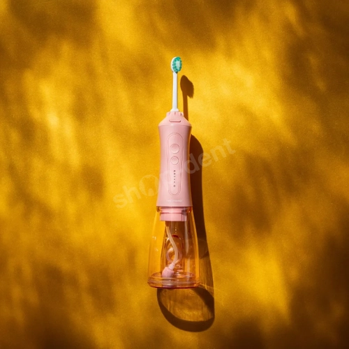 Smilesonic AquaFlow PINK irygator bezprzewodowy z 5 końcówkami