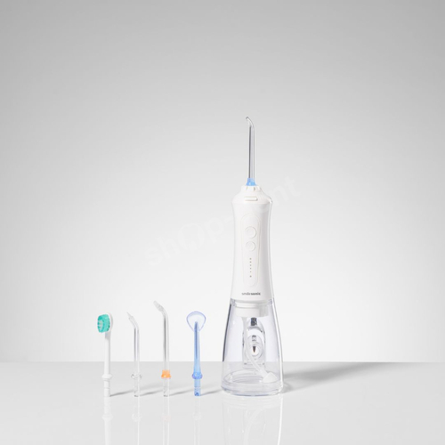 Smilesonic AquaFlow WHITE irygator bezprzewodowy z 5 końcówkami