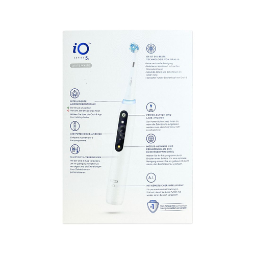 ORAL-B iO 5N Quite White Szczoteczka elektryczna magnetyczna z etui podróżnym