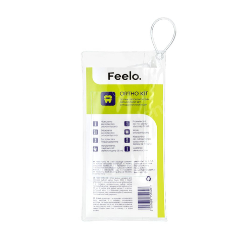 Feelo Ortho Zestaw ortodontyczny w kosmetyczce zielony