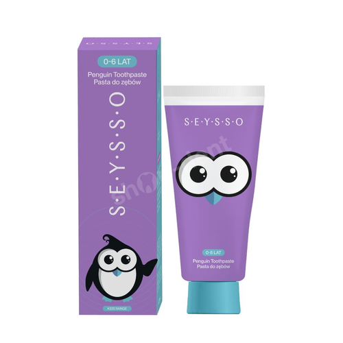 Zestaw SEYSSO Baby Penguin ICE BLUE Szczoteczka soniczna dla dzieci i pasta SEYSSO Kids