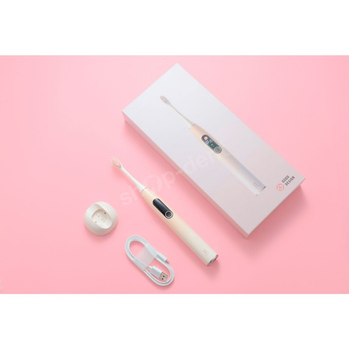 Oclean X Pro Różowa szczoteczka soniczna do zębów z kolorowym ekranem dotykowym i aplikacją