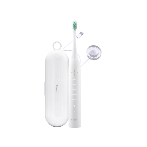 Feelo PRO White szczoteczka soniczna z etui podróżnym