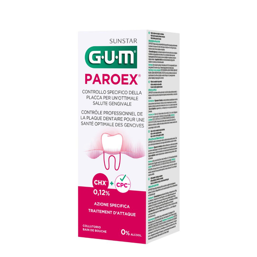 GUM Butler ParoeX - Płyn do terapii krótkoterminowej z chlorheksydyną 0,12% 300ml