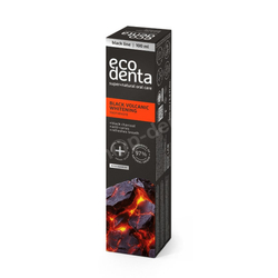 ECODENTA BLACK Volcanic Whitening wybielająca pasta z aktywnym węglem 100 ml