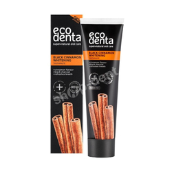 ECODENTA BLACK CINNAMON wybielająca pasta z aktywnym węglem o smaku cynamonu 100 ml