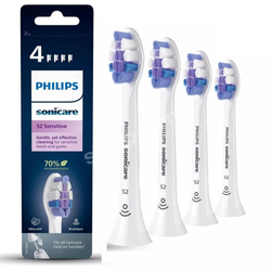 Philips Sonicare Sensitive S2 HX6054/10 Końcówki do szczoteczki sonicznej miękkie 4 sztuki