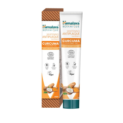 HIMALAYA BOTANIQUE Wybielająca pasta do zębów przeciw płytce nazębnej z Kurkumą i Olejem Kokosowym 75 ml