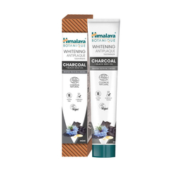 HIMALAYA BOTANIQUE Wybielająca pasta do zębów przeciw płytce nazębnej z Węglem Aktywnym i Olejem z Czarnuszki 75 ml
