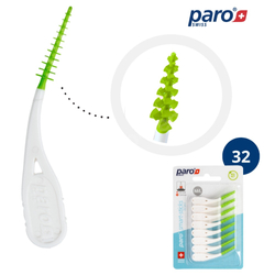 Paro Smart-Sticsk Gumowe szczoteczki do czyszczenia przestrzeni międzyzębowych M/L, średnica 1.5/3.8 mm, 32 sztuki