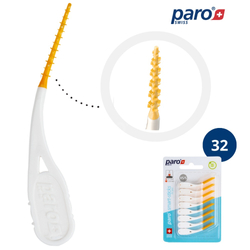 Paro Smart-Sticsk Gumowe szczoteczki do czyszczenia przestrzeni międzyzębowych XS/S, średnica 1.2/2 mm, 32 sztuki