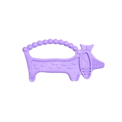 Luu Kids Gryzak sensoryczny dla niemowląt Luuie The Dog Purple