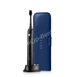 SEYSSO zestaw szczoteczka soniczna SEYSSO Basic BLACK + etui SEYSSO Planet NeptunX