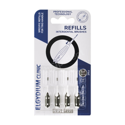 ELGYDIUM Clinic Interdental Brushes Refills Black 0000 Wkłady do szczoteczek międzyzębowych Elgydium 4 sztuki