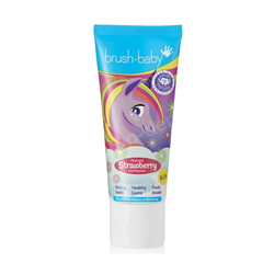 BRUSH-BABY Unicorn Pasta dla dzieci truskawkowa 3-6 lat 50ml