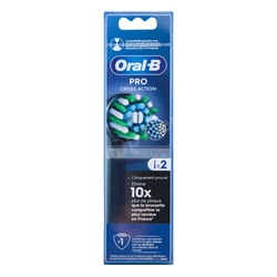 ORAL-B PRO Cross Action Black EB50RX-2 końcówki do szczoteczki elektrycznej ORAL-B 2 sztuki