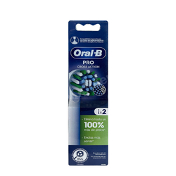 ORAL-B PRO Cross Action White EB50RX-2 końcówki do szczoteczki elektrycznej ORAL-B 2 sztuki