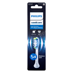 PHILIPS Sonicare Premium Plaque Defence C3 White HX9044/87 Końcówki do szczoteczki sonicznej 4 sztuki