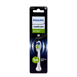 PHILIPS Sonicare Optimal White W2 HX6066/87 Końcówki do szczoteczki sonicznej Philips 6 sztuk