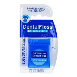 ELGYDIUM Clinic Dental Floss Nić dentystyczna z chlorheksydyną 50 m