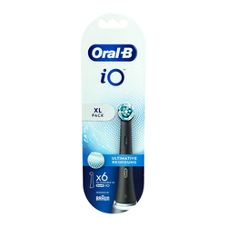 ORAL-B iO Ultimate Clean Black końcówki do szczoteczki elektrycznej ORAL-B iO czarne 6 sztuk