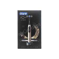 ORAL-B iO 10 Lunar Gold szczoteczka magnetyczna złota z czarnym etui podróżnym