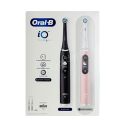 ORAL-B iO 6 DUO Black i Pink Zestaw dwóch szczoteczek elektrycznych