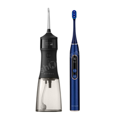 Zestaw SEYSSO Hypertech Infinity szczoteczka soniczna i irygator bezprzewodowy Edge Nova Black