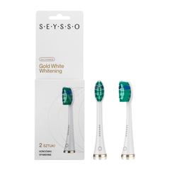 Końcówki SEYSSO Gold White Whitening SE0302W 2 szt. wybielające do szczoteczki sonicznej SEYSSO