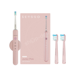 Zestaw SEYSSO Junior Pink Szczoteczka soniczna w kolorze różowym z 4 końcówkami