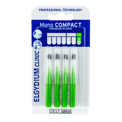 Elgydium Clinic Mono Compact ISO 6 (ZIELONE) Large - szczoteczki międzyzębowe 2,2 mm 4 sztuki